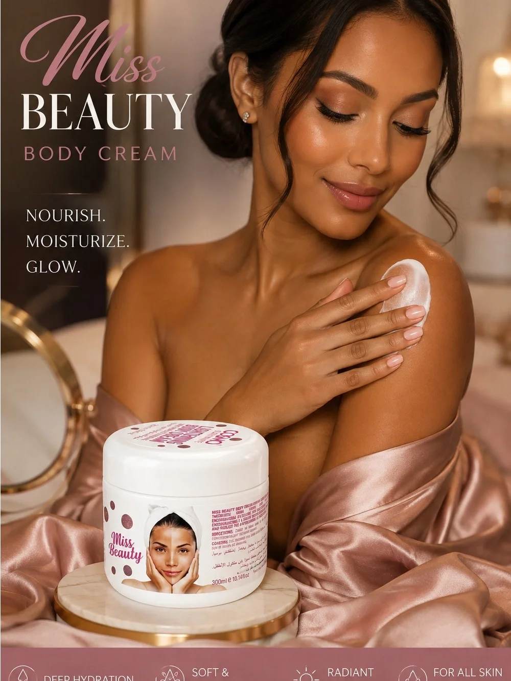 White Facial Cream - Hydrating Skin Cream (White)
